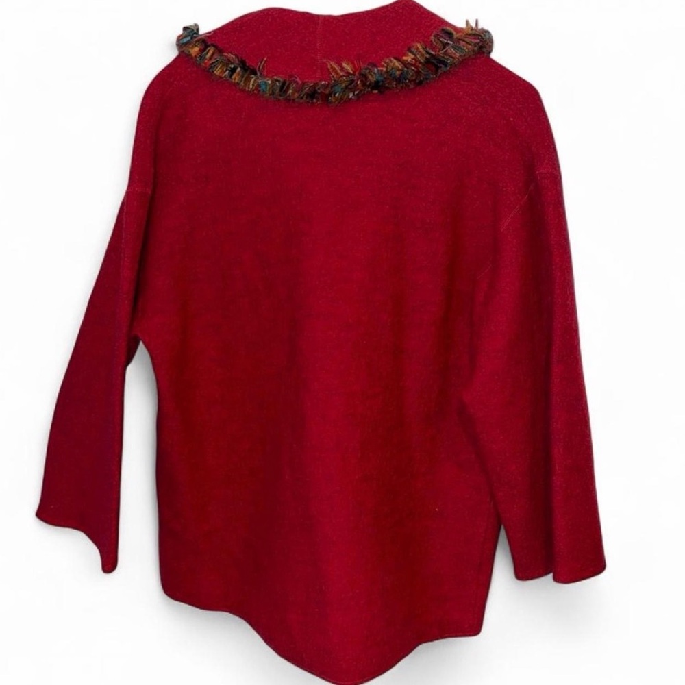 Ruby Rd. Red Cardigan with Toggle Detail - image 4